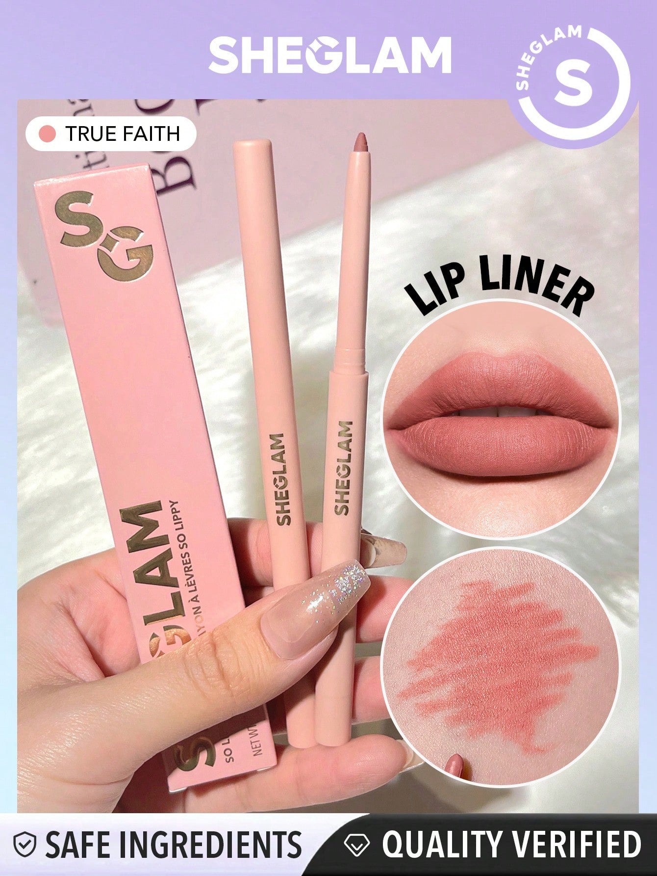 SHEGLAM so Lippy Lip Liner-Neutral Creamy Matte Lip Liner Pencil High Pigment Not Easy to Fade Silky Smooth Matte Contour Tint Lip Makeup Black Friday Party Y2K Lip Liner