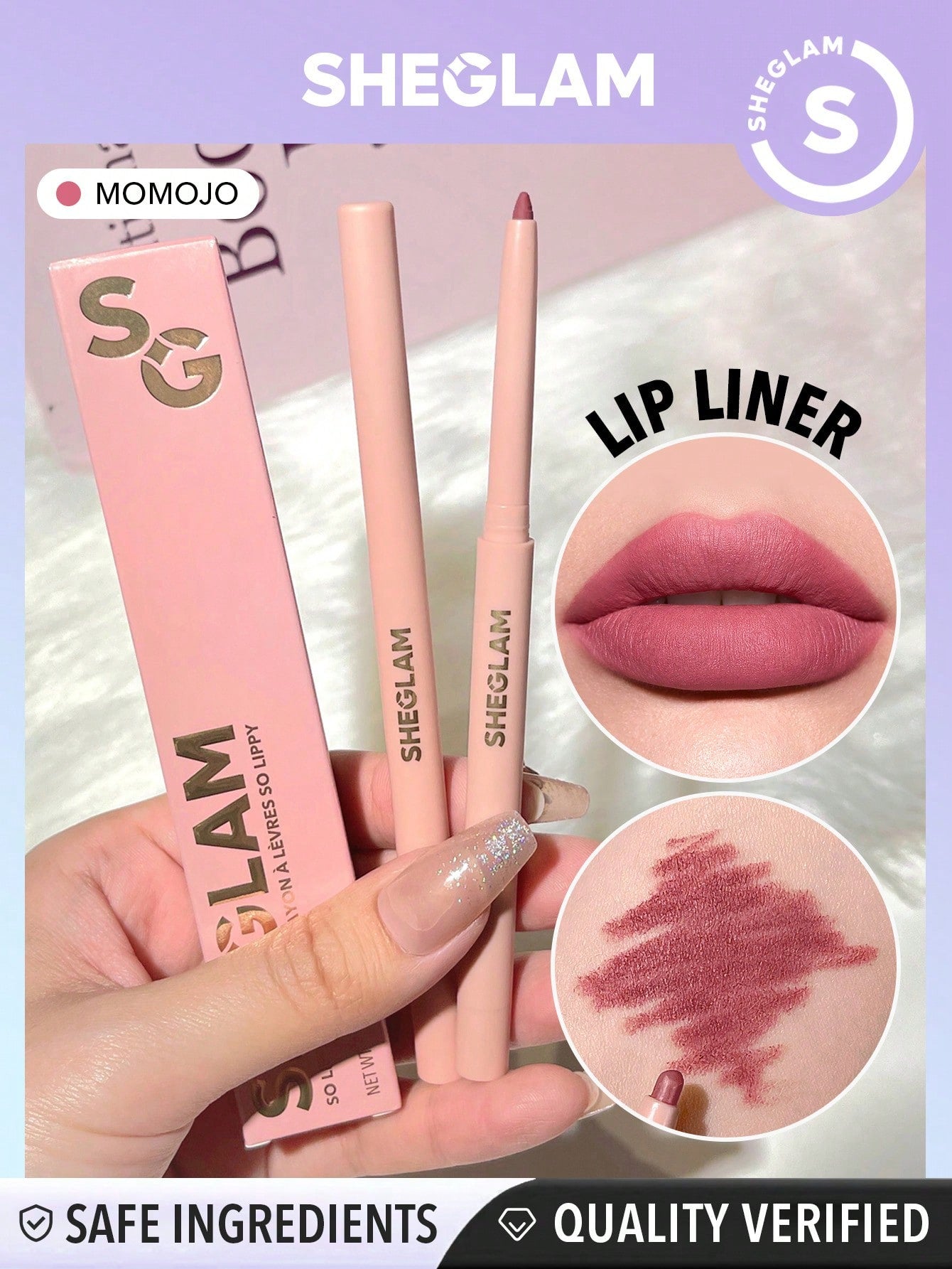 SHEGLAM so Lippy Lip Liner-Neutral Creamy Matte Lip Liner Pencil High Pigment Not Easy to Fade Silky Smooth Matte Contour Tint Lip Makeup Black Friday Party Y2K Lip Liner