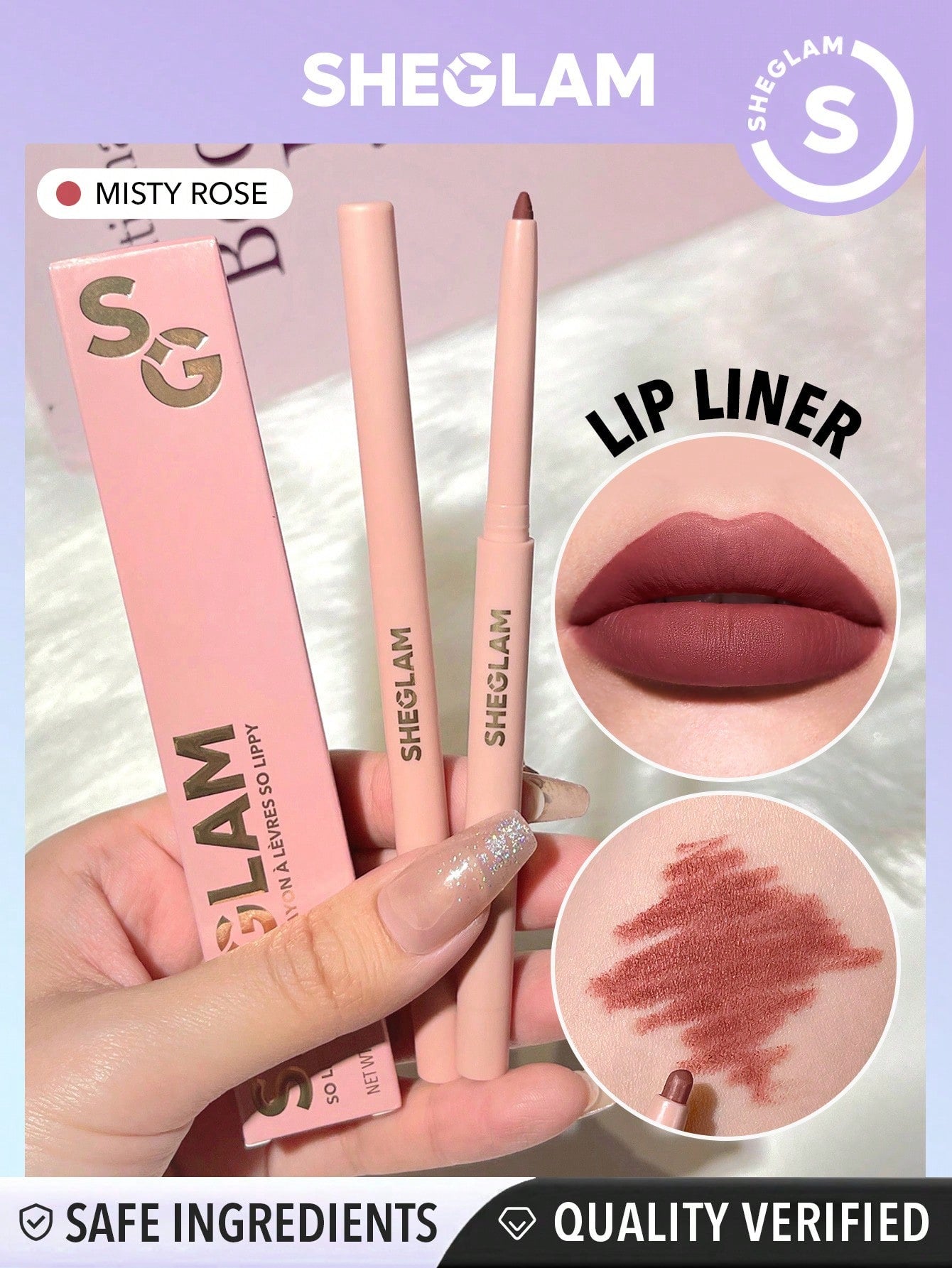 SHEGLAM so Lippy Lip Liner-Neutral Creamy Matte Lip Liner Pencil High Pigment Not Easy to Fade Silky Smooth Matte Contour Tint Lip Makeup Black Friday Party Y2K Lip Liner