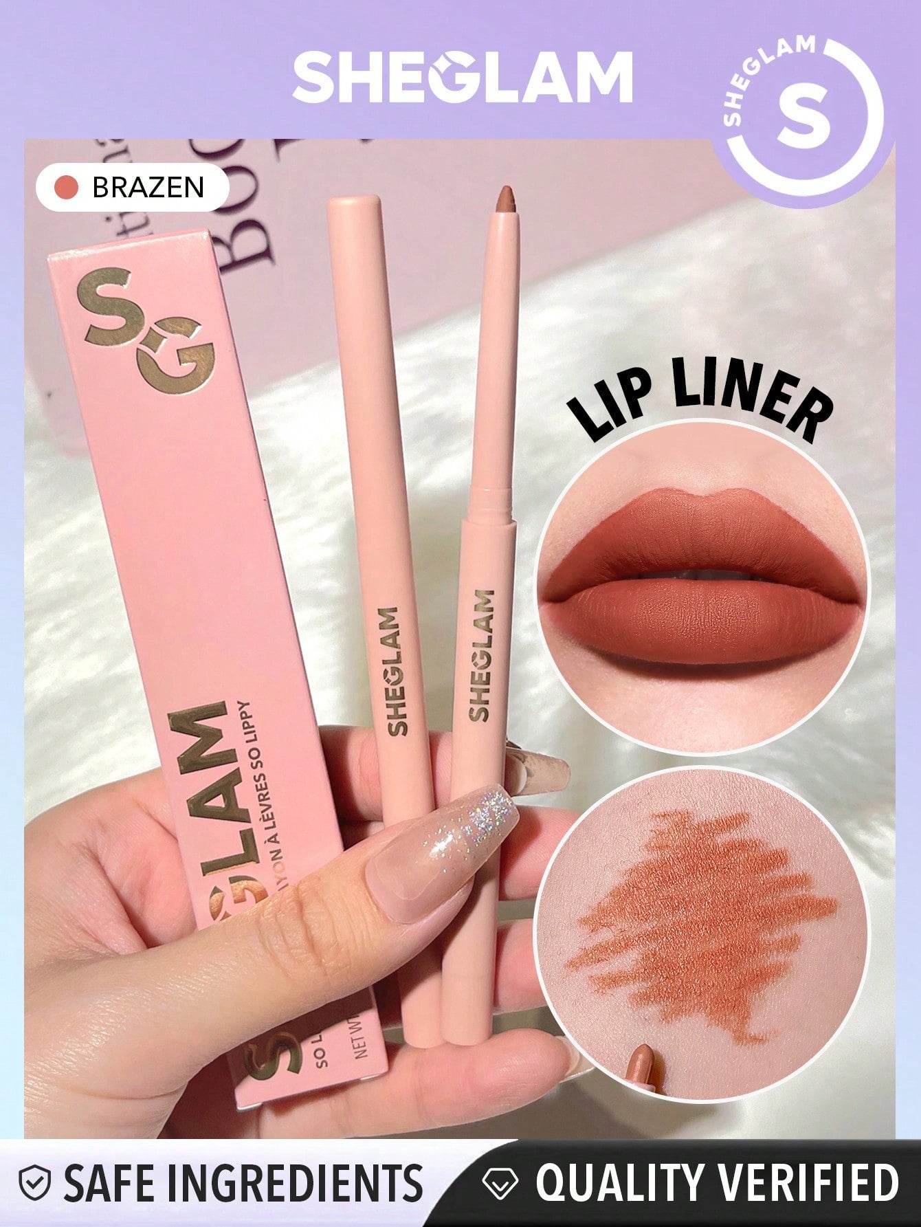 SHEGLAM so Lippy Lip Liner-Neutral Creamy Matte Lip Liner Pencil High Pigment Not Easy to Fade Silky Smooth Matte Contour Tint Lip Makeup Black Friday Party Y2K Lip Liner