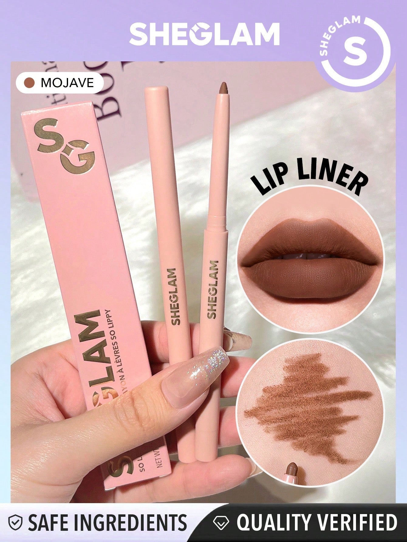 SHEGLAM so Lippy Lip Liner-Neutral Creamy Matte Lip Liner Pencil High Pigment Not Easy to Fade Silky Smooth Matte Contour Tint Lip Makeup Black Friday Party Y2K Lip Liner