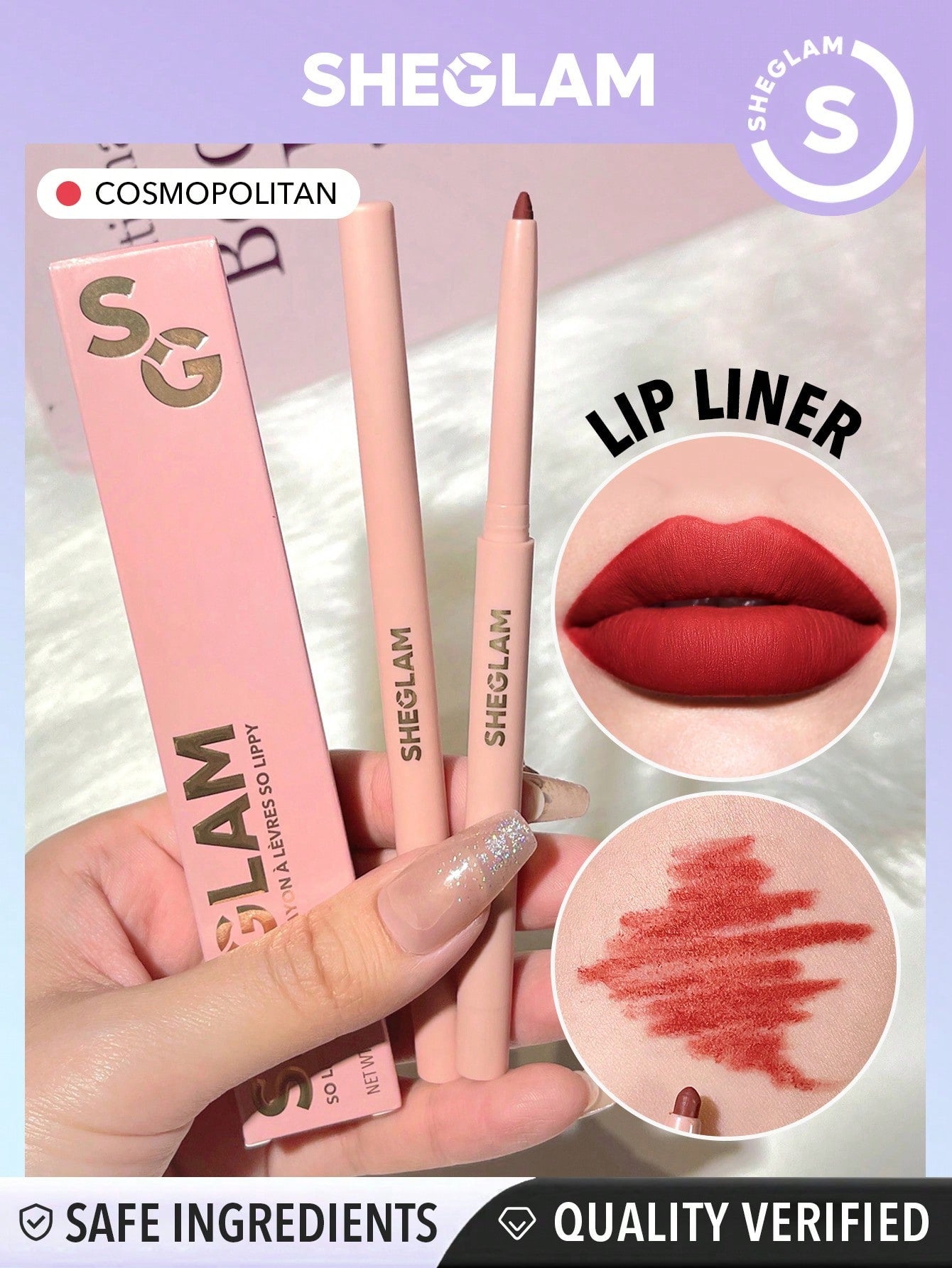 SHEGLAM so Lippy Lip Liner-Neutral Creamy Matte Lip Liner Pencil High Pigment Not Easy to Fade Silky Smooth Matte Contour Tint Lip Makeup Black Friday Party Y2K Lip Liner