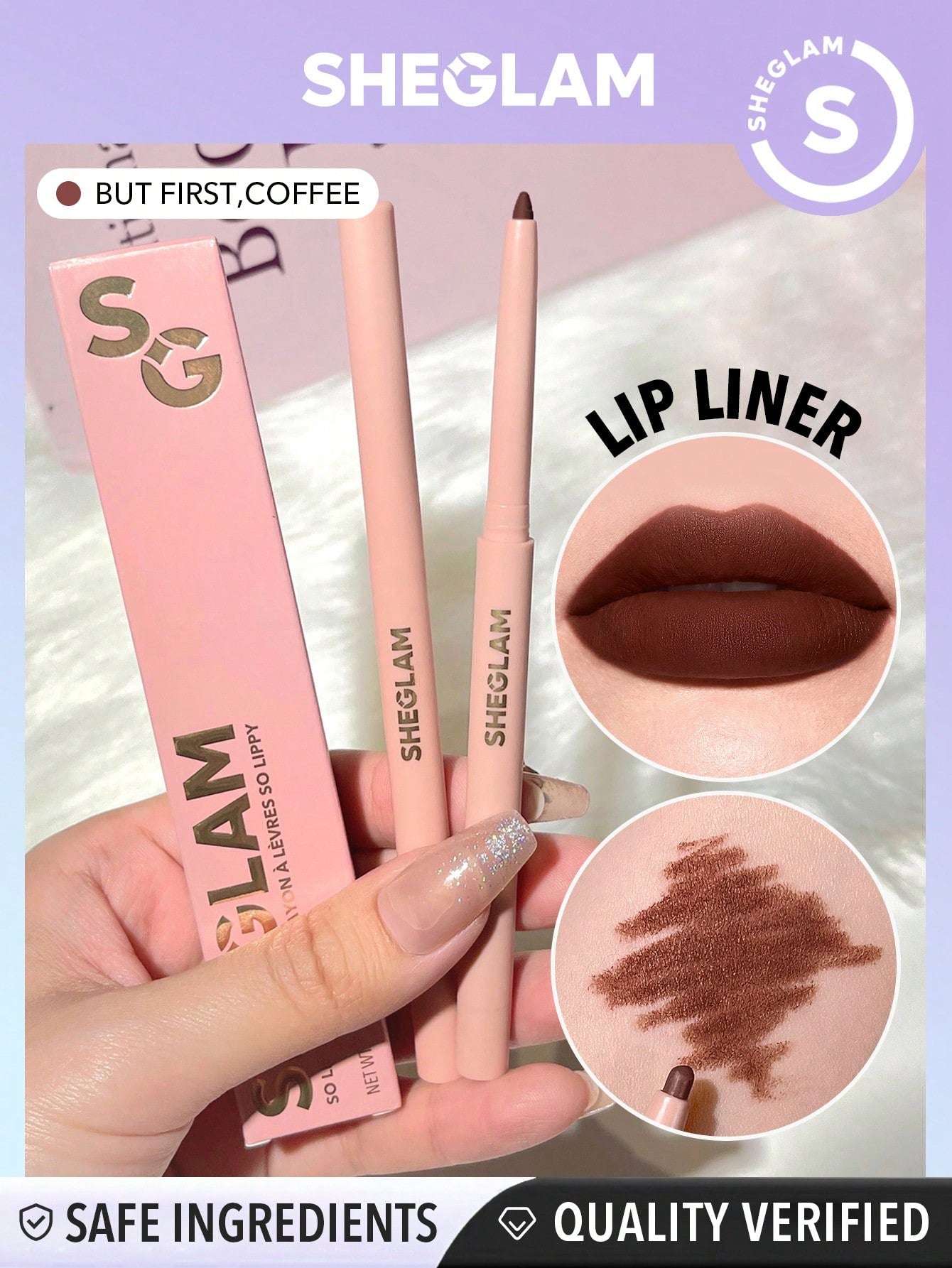 SHEGLAM so Lippy Lip Liner-Neutral Creamy Matte Lip Liner Pencil High Pigment Not Easy to Fade Silky Smooth Matte Contour Tint Lip Makeup Black Friday Party Y2K Lip Liner