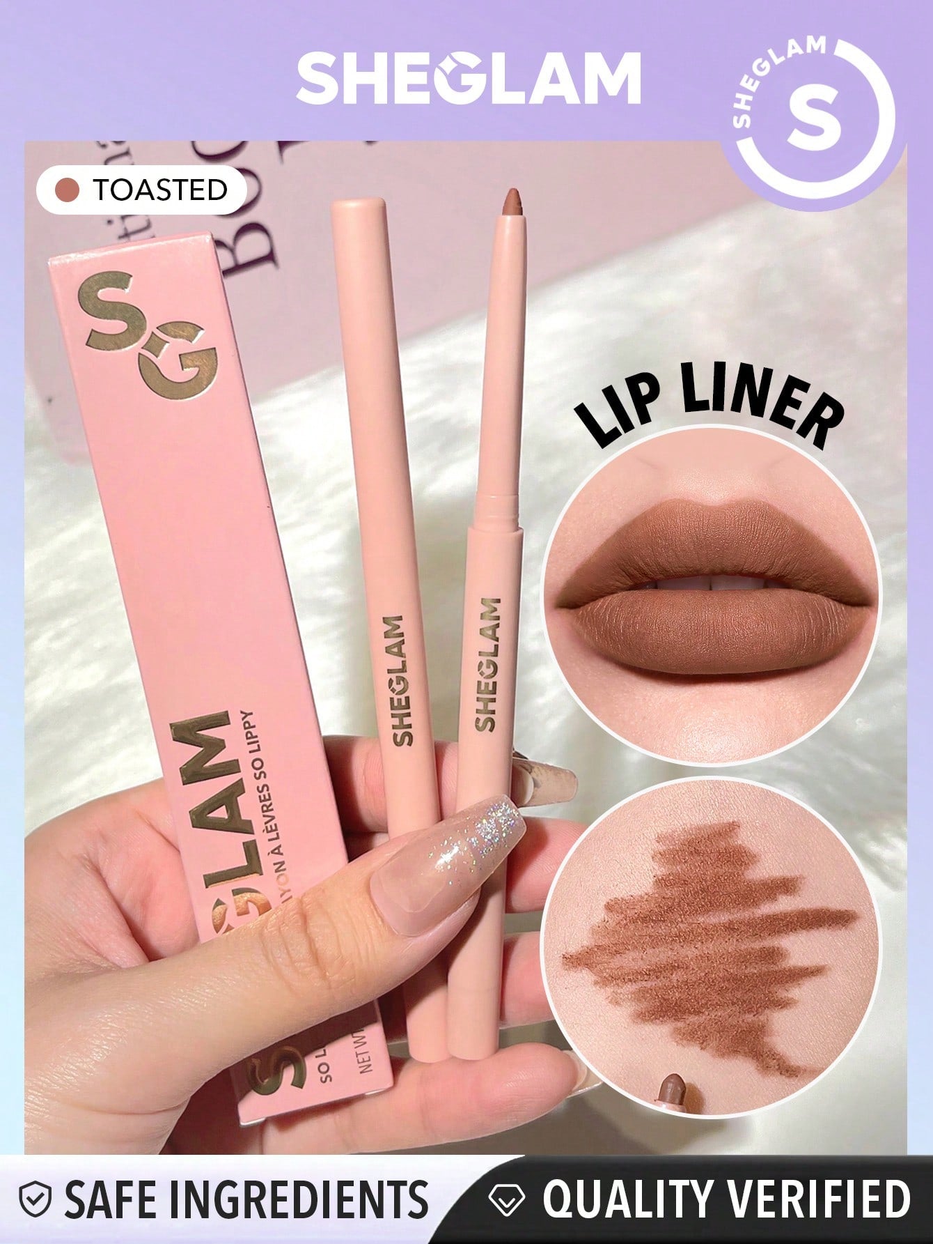 SHEGLAM so Lippy Lip Liner-Neutral Creamy Matte Lip Liner Pencil High Pigment Not Easy to Fade Silky Smooth Matte Contour Tint Lip Makeup Black Friday Party Y2K Lip Liner