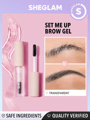 SHEGLAM Set Me up Brow Gel Long Lasting Waterproof Clear Eyebrow Gel Long Wear Smudge-Proof Moisturizing Eyebrow Makeup Black Friday Eyebrow